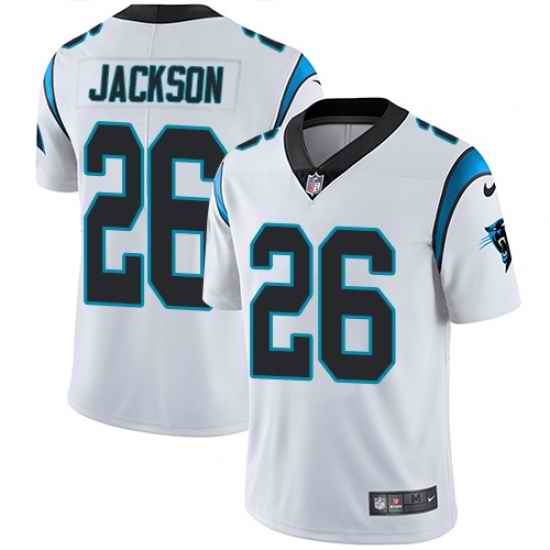 Nike Panthers #26 Donte Jackson White Mens Stitched NFL Vapor Untouchable Limited Jersey